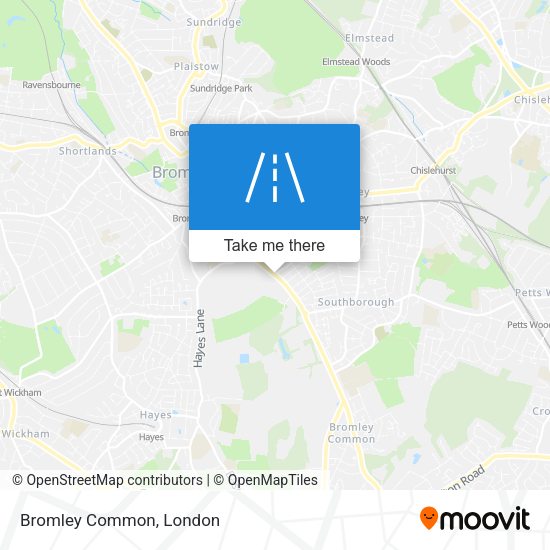 Bromley Common map