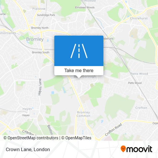 Crown Lane map