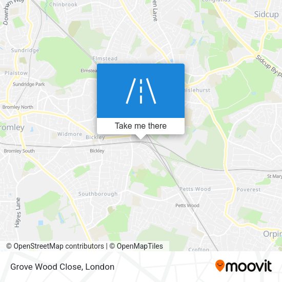 Grove Wood Close map