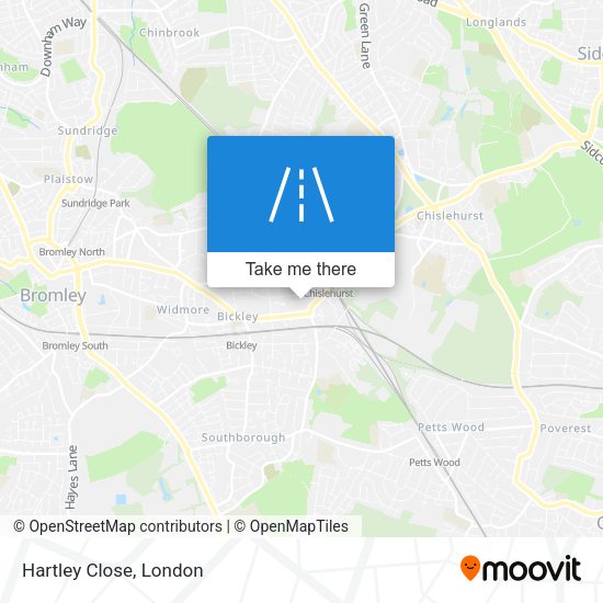 Hartley Close map