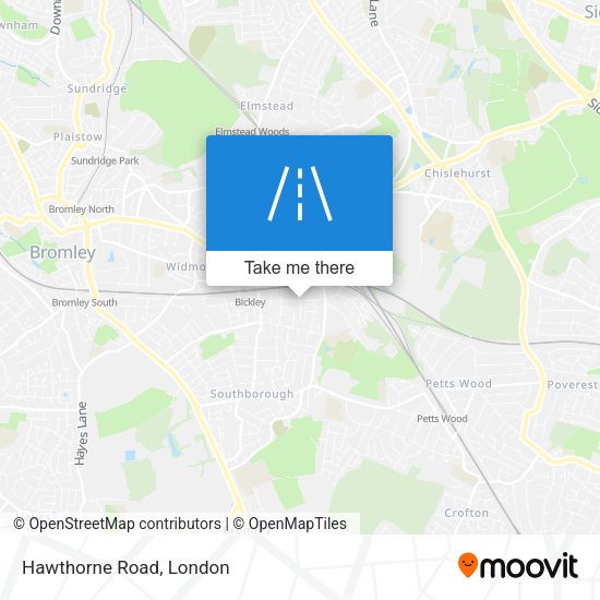 Hawthorne Road map