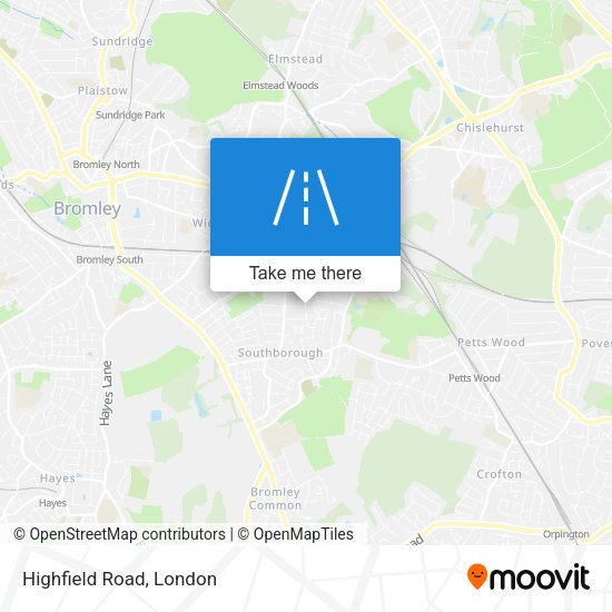 Highfield Road map