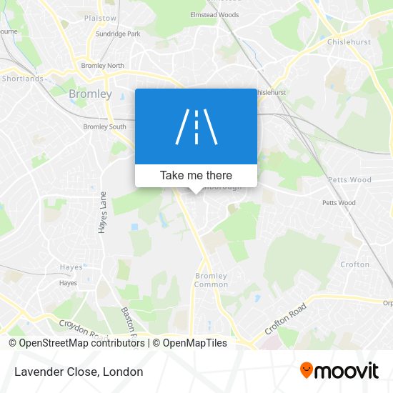 Lavender Close map