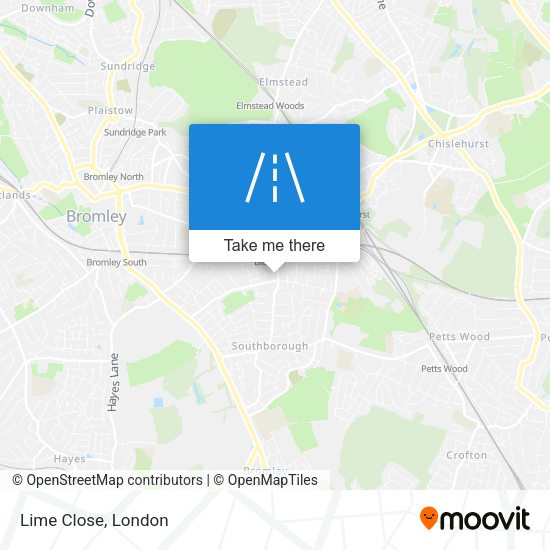 Lime Close map
