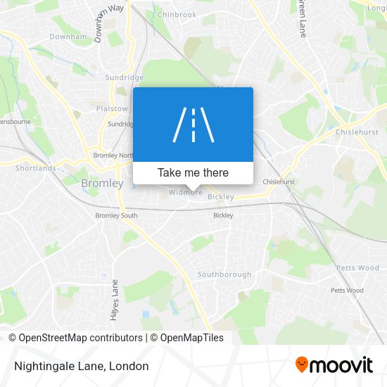 Nightingale Lane map
