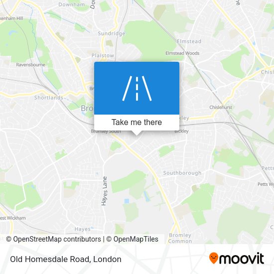 Old Homesdale Road map