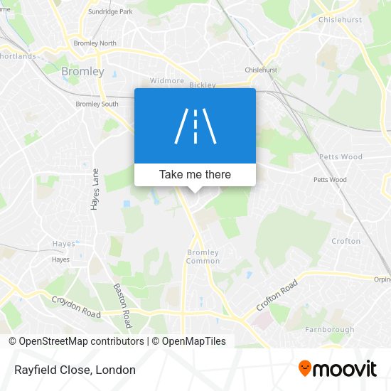 Rayfield Close map