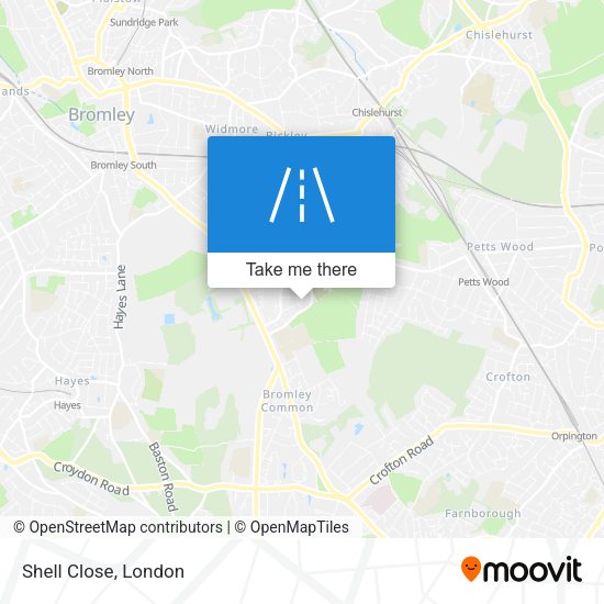 Shell Close map