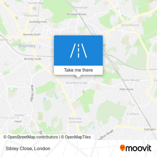 Sibley Close map