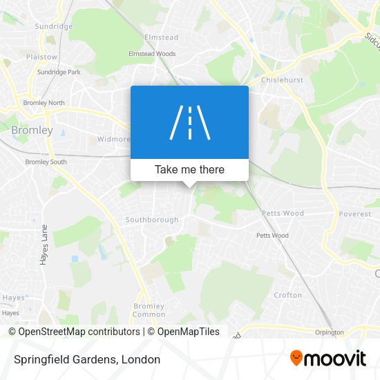 Springfield Gardens map