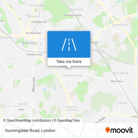 Sunningdale Road map