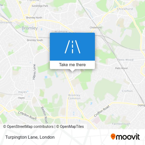 Turpington Lane map