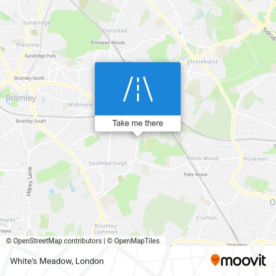 White's Meadow map