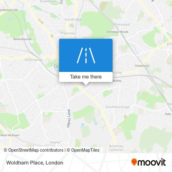 Woldham Place map