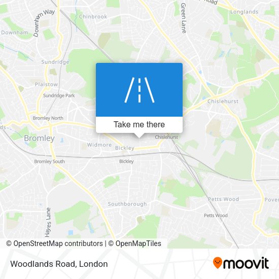 Woodlands Road map