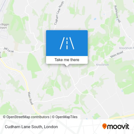 Cudham Lane South map