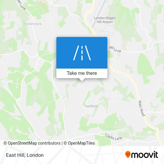 East Hill map