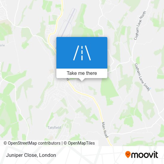 Juniper Close map