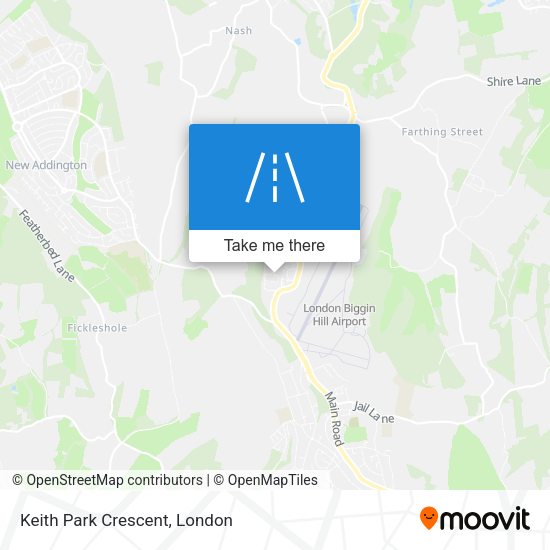 Keith Park Crescent map
