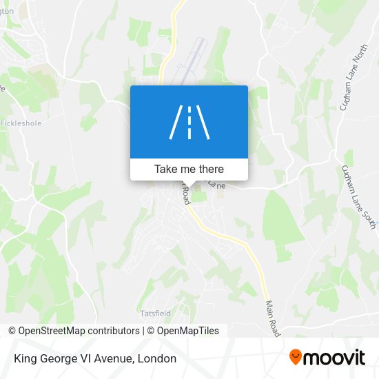King George VI Avenue map