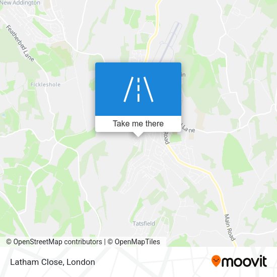 Latham Close map