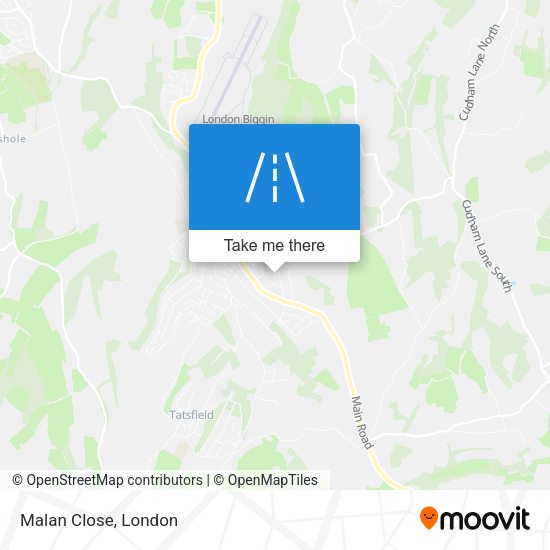 Malan Close map