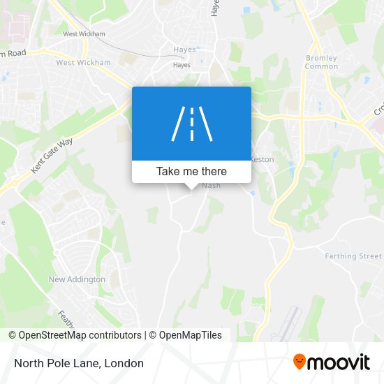 North Pole Lane map
