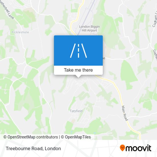 Treebourne Road map