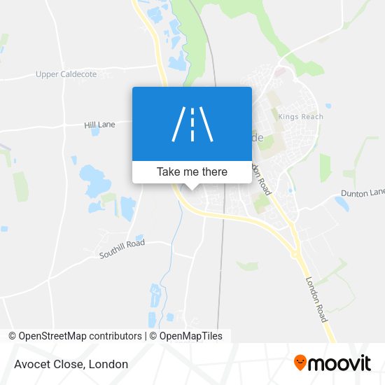 Avocet Close map