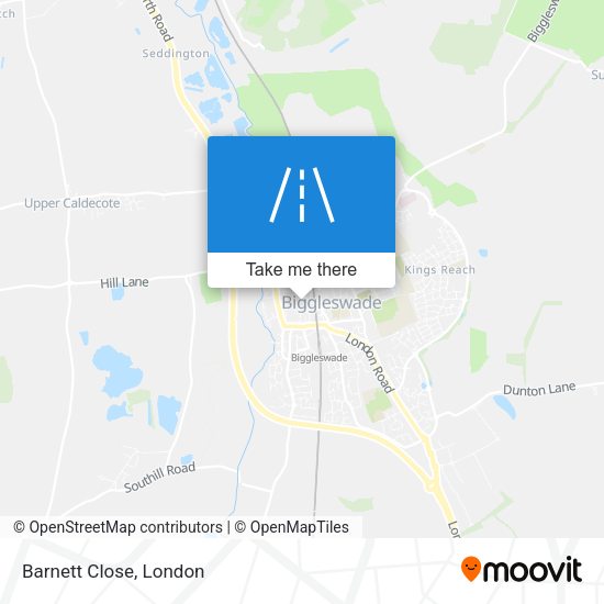Barnett Close map