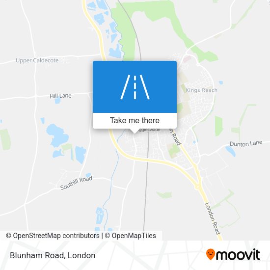 Blunham Road map