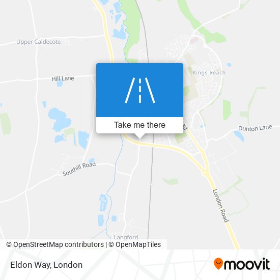 Eldon Way map