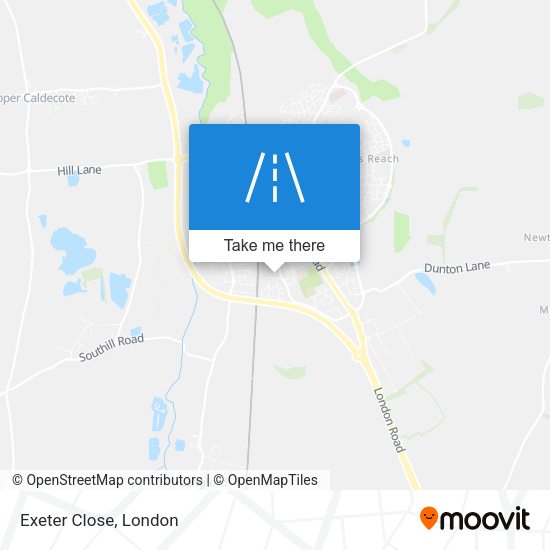 Exeter Close map
