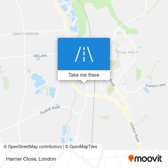 Harrier Close map