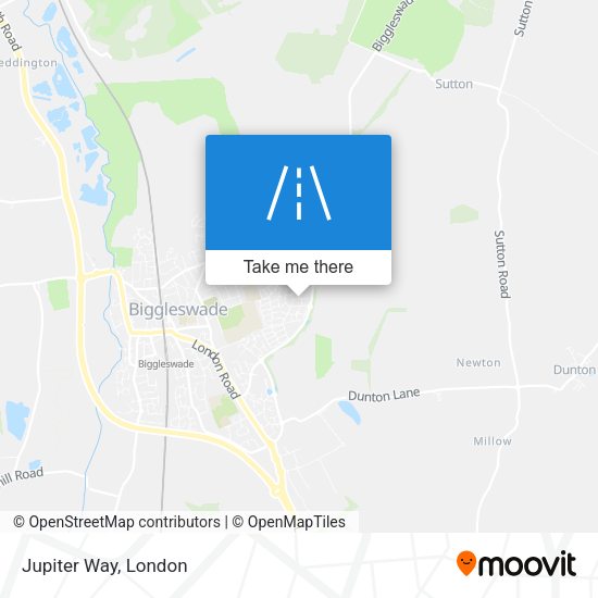 Jupiter Way map