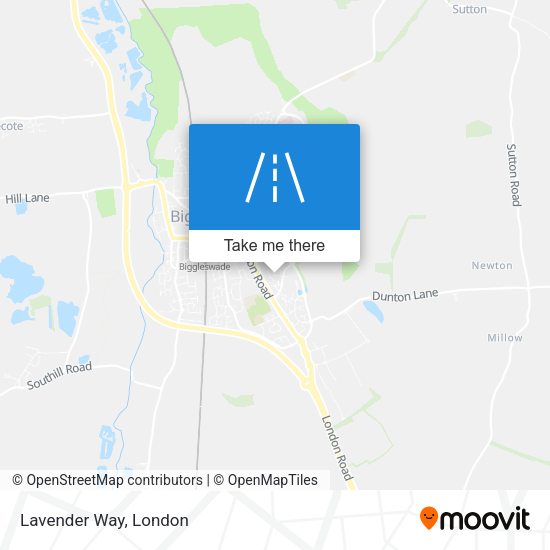 Lavender Way map