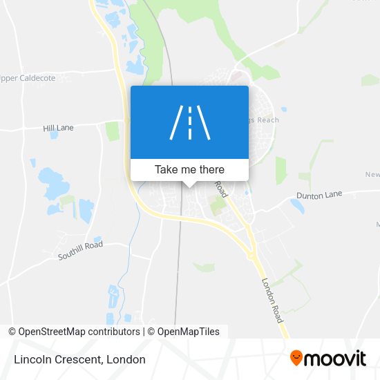 Lincoln Crescent map