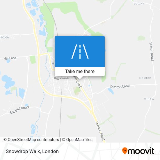 Snowdrop Walk map