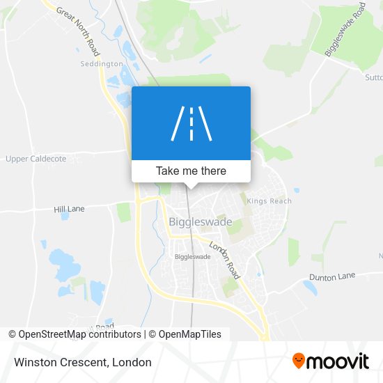 Winston Crescent map
