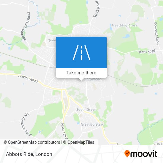 Abbots Ride map