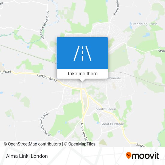 Alma Link map