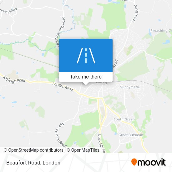 Beaufort Road map