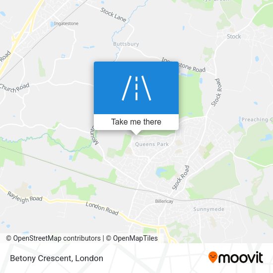 Betony Crescent map