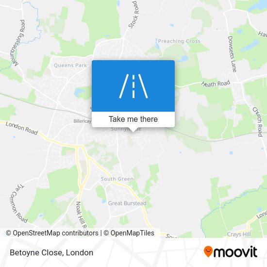 Betoyne Close map