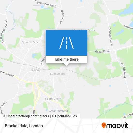 Brackendale map