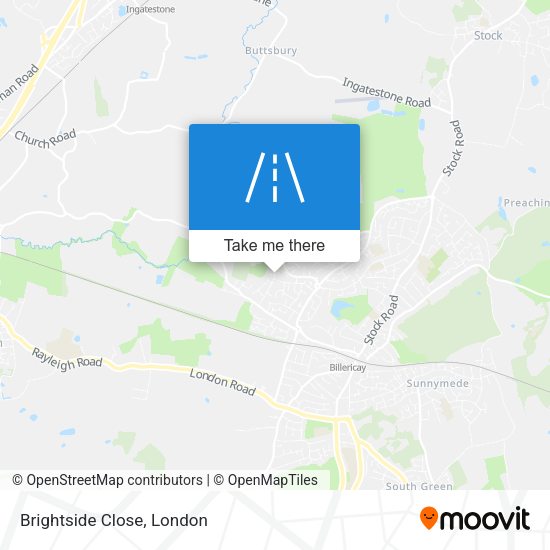 Brightside Close map