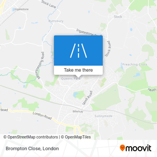 Brompton Close map