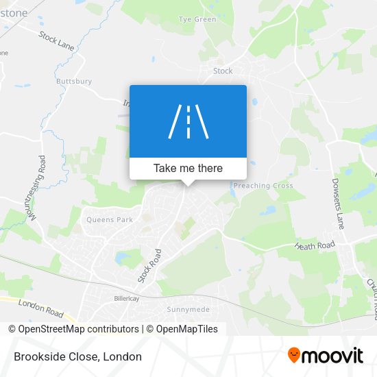 Brookside Close map