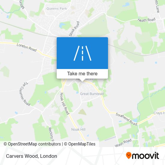 Carvers Wood map