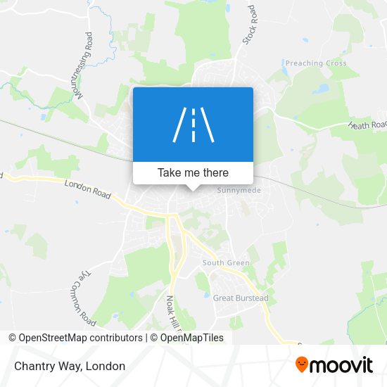 Chantry Way map